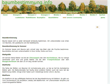 Tablet Screenshot of baumbestimmung.info